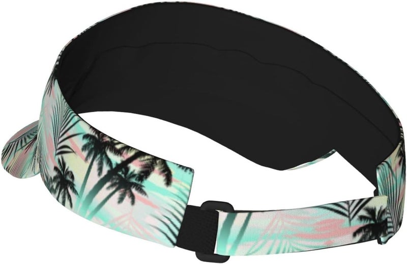 Gianlaima Sports Sun Visor Hats for Women Men Adjustable Lightweight Packable Sun Visor Hat Beach Pool Golf Tennis - Image 3